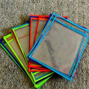 Dry erase sleeves set of 25